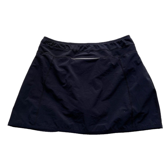 Running Room Skort Fit Wear Skirt With. Under Shorts Size XL Black Wrap - Picture 2 of 5